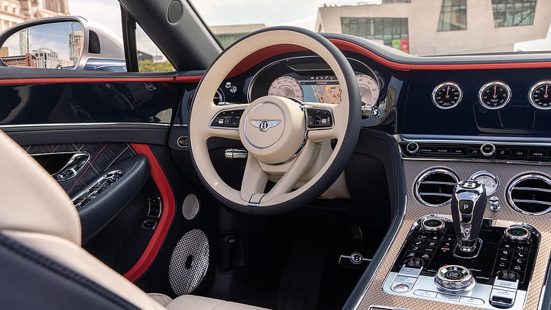 Bentley Continental GT Mulliner Convertible 2020 Interior, HD wallpaper