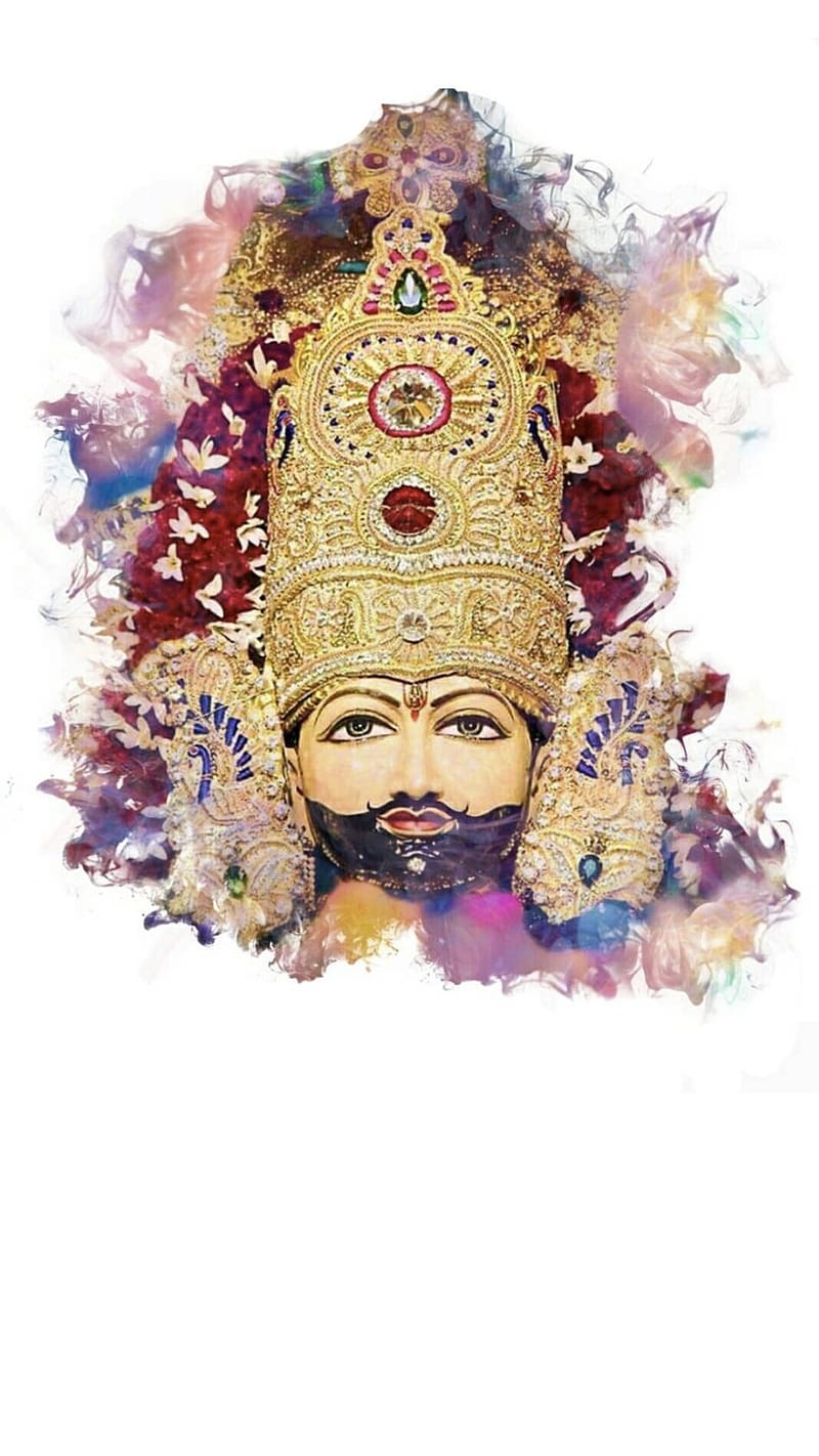 Khatu Wale Shyam Ji Ke, art baba, art, khatu, wale, lord, god, HD phone wallpaper