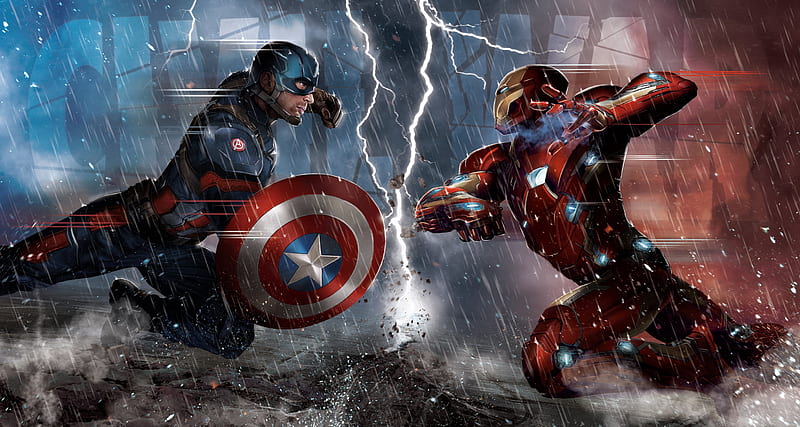 Captain America Vs Iron Man Comic , captain-america, iron-man, artist, comic, artwork, digital-art, HD wallpaper