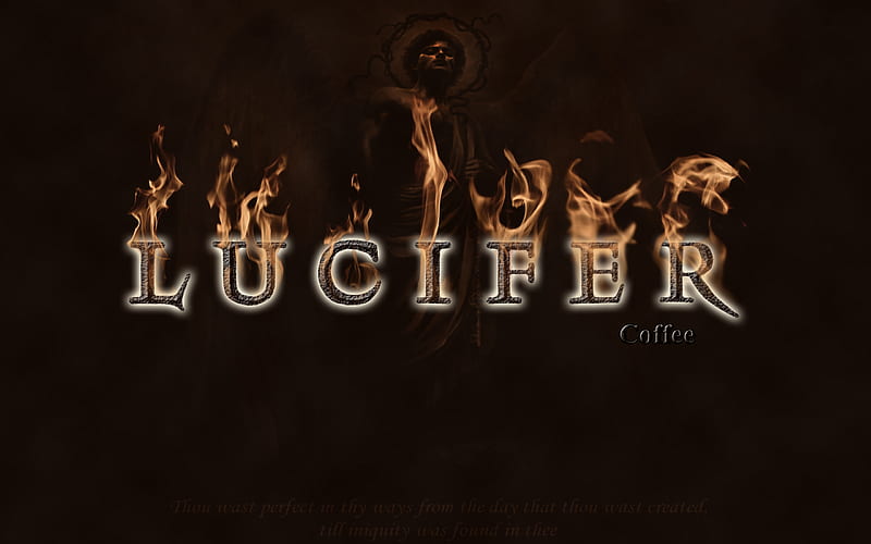 lucifer coffee, brown, dark, HD wallpaper