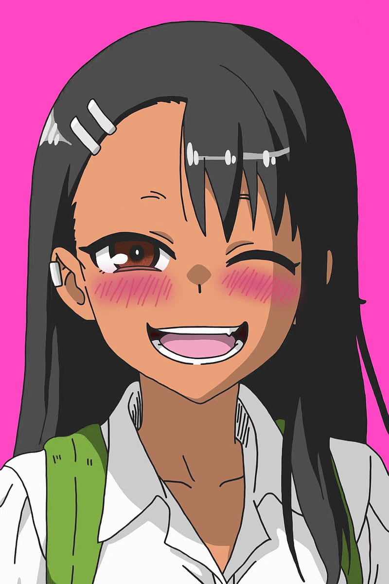 Hayase nagatoro anime girl on colored background