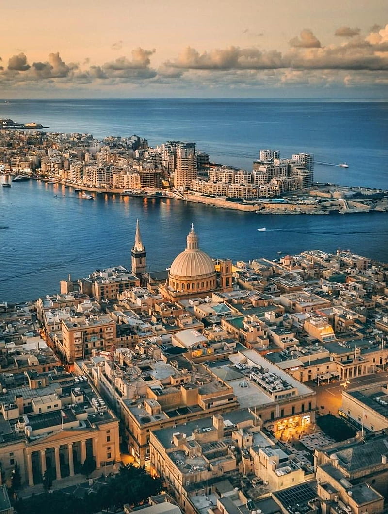 Valletta, Malta, summer, coast, yachts, evening, sunset, seascape,  Mediterranean sea, HD wallpaper | Peakpx