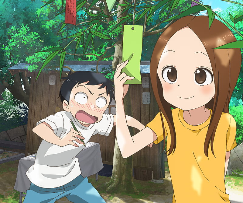 Anime, Karakai Jouzu no Takagi-san, Nishikata (Karakai Jouzu no Takagi-san) , Takagi (Karakai Jouzu no Takagi-san), HD wallpaper