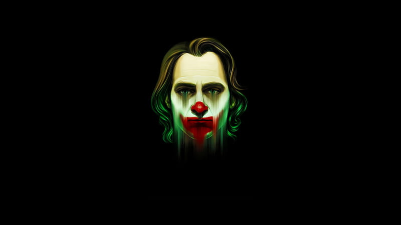 Joaquin Phoenix Joker Dark Minimal , joker-movie, joker, superheroes, supervillain, HD wallpaper