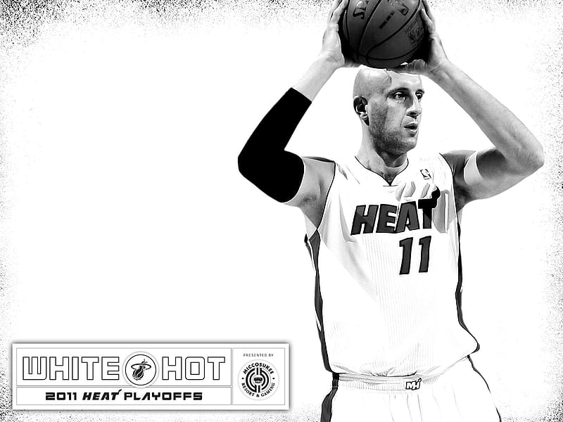 2010-11 NBA Miami Heat Zydrunas Ilgauskas WhiteHot, HD wallpaper