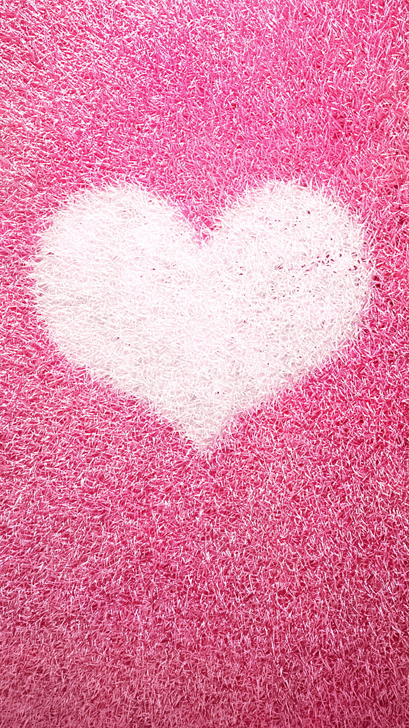 white heart, love, pink, HD phone wallpaper