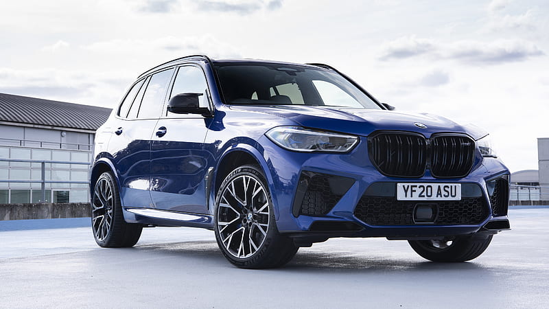 Blue BMW X5 M Competition 2020 Cars, HD wallpaper