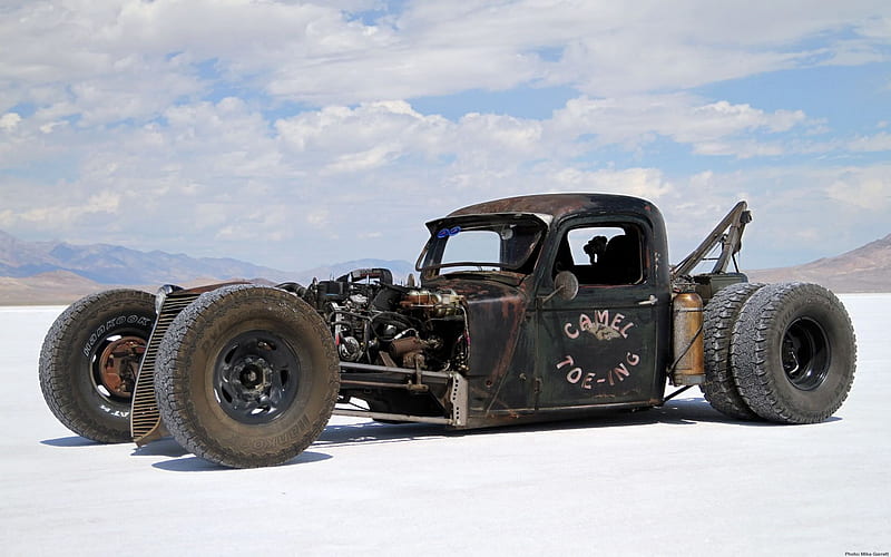 Hot Rod, rusty, oldie, motor, wheels, HD wallpaper