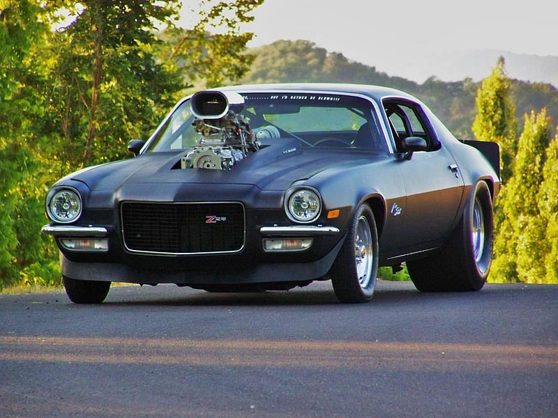 Z28---Tubbed-Caged-Blown-468-Nitrous, carros, chevy, auto, hot rods, HD wallpaper