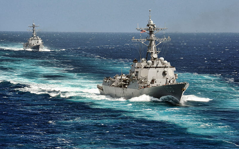 USS Kidd, DDG-100 destroyer, United States Navy, US army, battleship, US Navy, Arleigh Burke-class, USS Kidd DDG-100, HD wallpaper