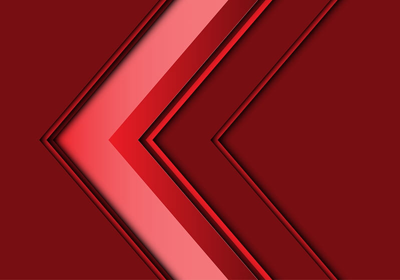 Red Artistic Left Arrow, HD wallpaper