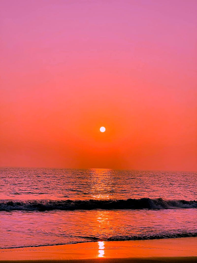 Sunset, beaches, goa, alone, sunsets, beach, HD phone wallpaper | Peakpx