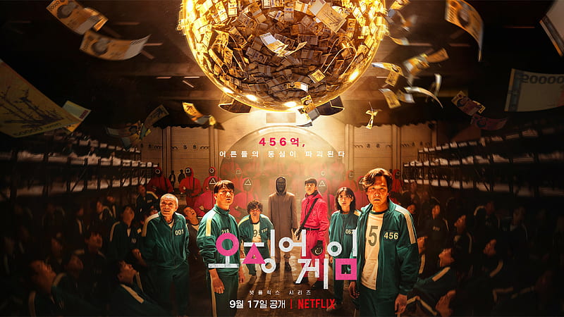Seong Gi-hun Kang Sae-byeok Ji-yeong Oh Il-nam Abdul Ali Jang Deok-su Squid Game, HD wallpaper