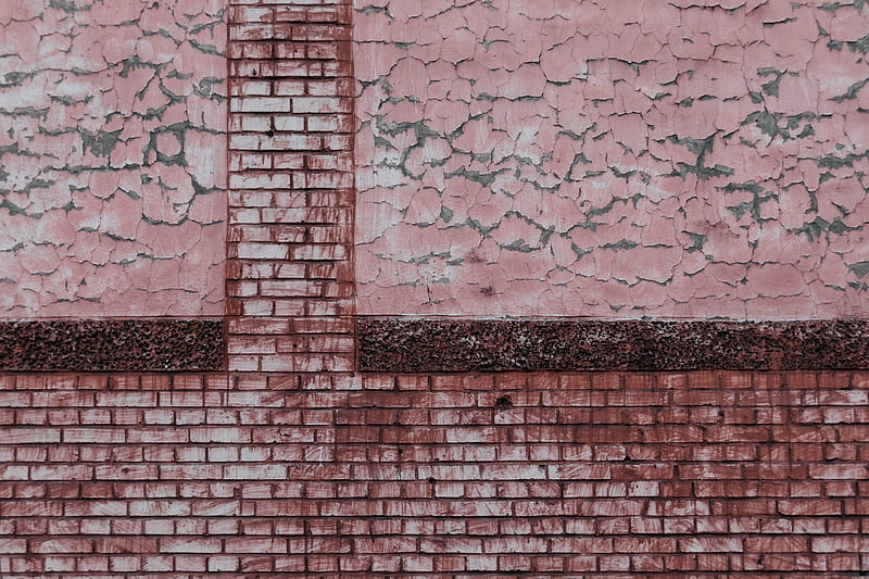 wall, brick, paint, scuffs, HD wallpaper