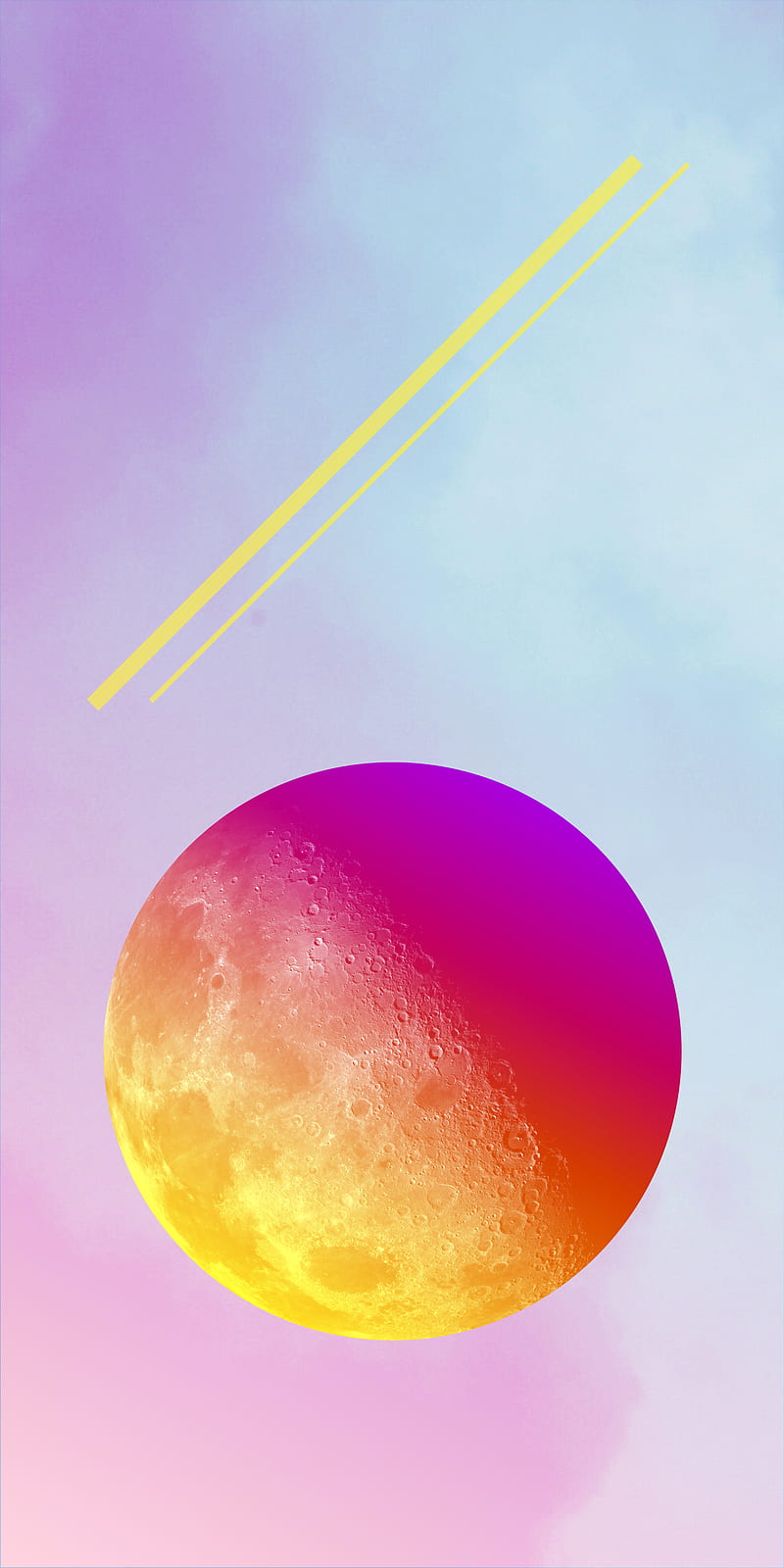 Color Moon, pixel, quad, xl design, homescreen, HD phone wallpaper