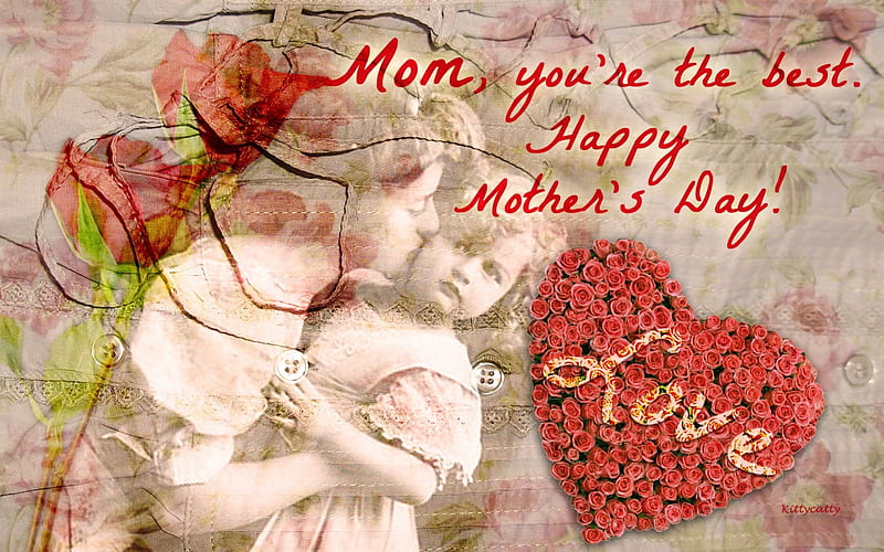 For All Mothers On DN , mothers, rose, mom, mother, red rose, love, heart, child, mothers day, HD wallpaper
