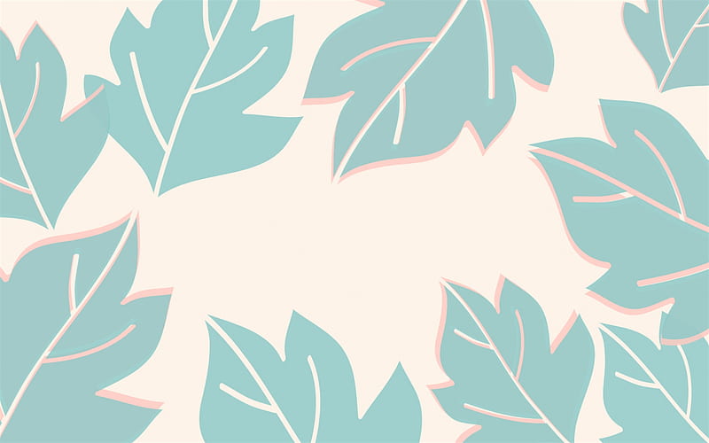 etro background with green leaves, retro floral texture, retro leaves texture, leaves background, HD wallpaper