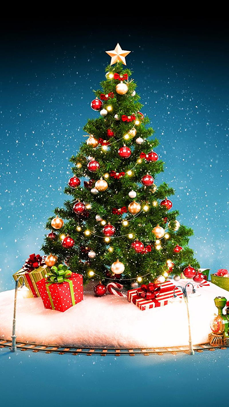 christmas tree, christmas season, merry, xmas, season, HD phone wallpaper