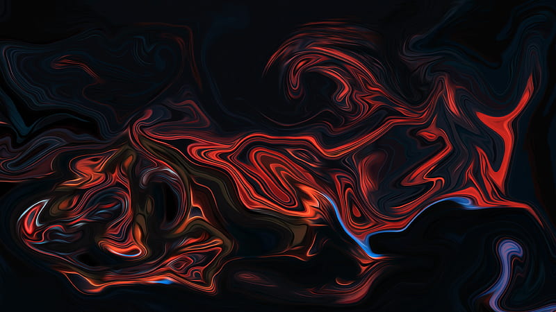 red fluid, digital art, liquid, Abstract, HD wallpaper