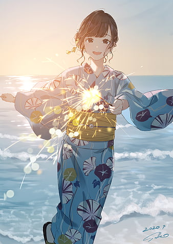 Anime Volleyball Boys in Yukata Summer Festival Style HQ 