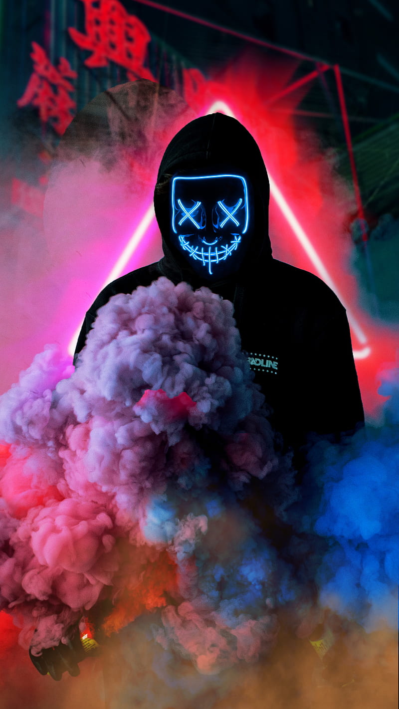 Neon mask HD wallpapers | Pxfuel