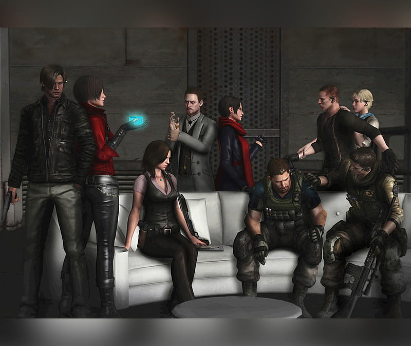 Resident Evil 6, ada, chris, game, helena, leon, sherry, zombies, HD wallpaper