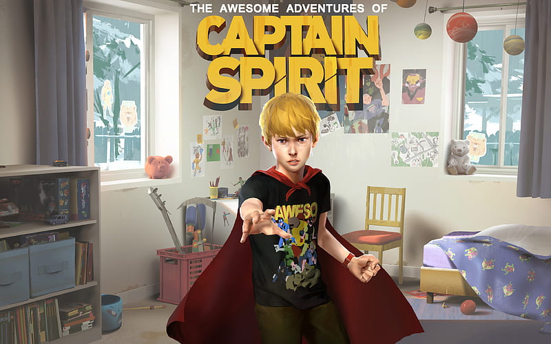 The Awesome Adventures of Captain Spirit, 2018 poster, game, adventure, promo materials, Quest, HD wallpaper