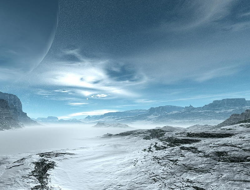Snow Planet, planet, snow, winter, frost, HD wallpaper | Peakpx