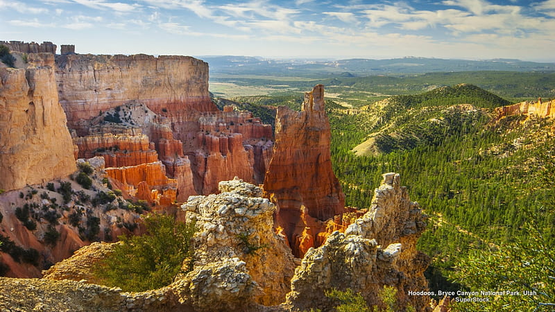 Bryce Canyon, Canyon, rock formations, desert, National Park, Utah, HD wallpaper