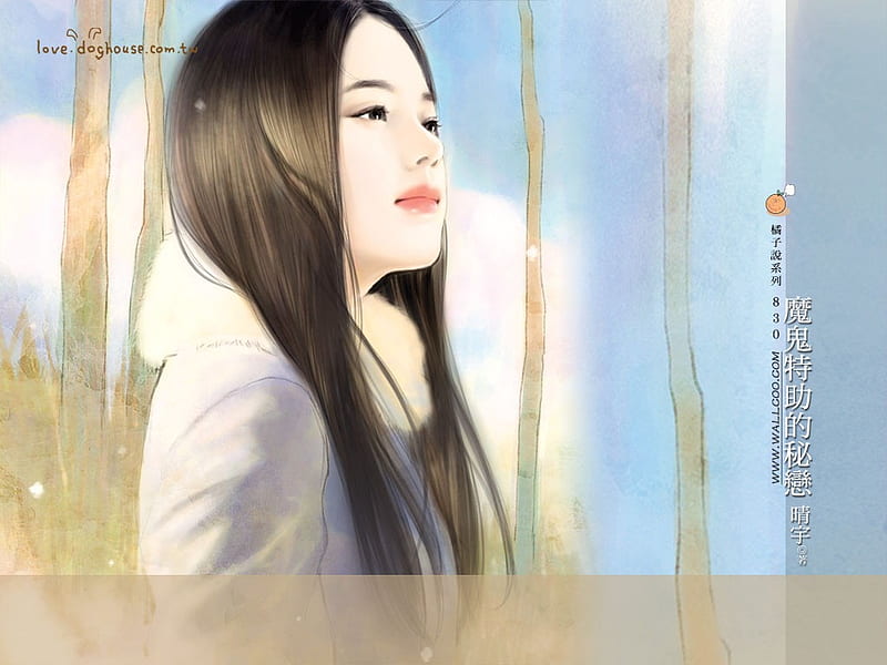 Stunning Soft Illustrations of Beautiful Girls1, HD wallpaper