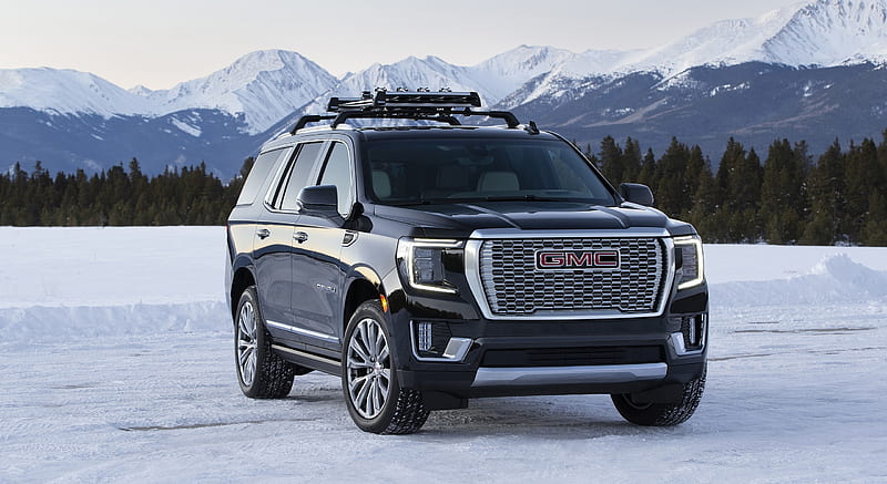 2021 GMC Yukon Denali - Front Three-Quarter, Car, HD Wallpaper | Peakpx