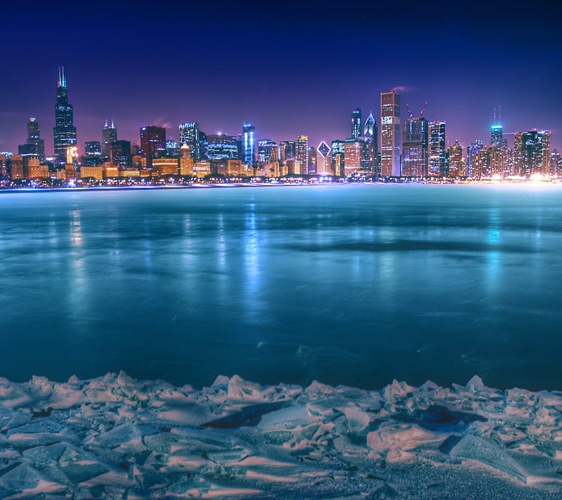 chicago Night, 2016, awesome, love, HD wallpaper
