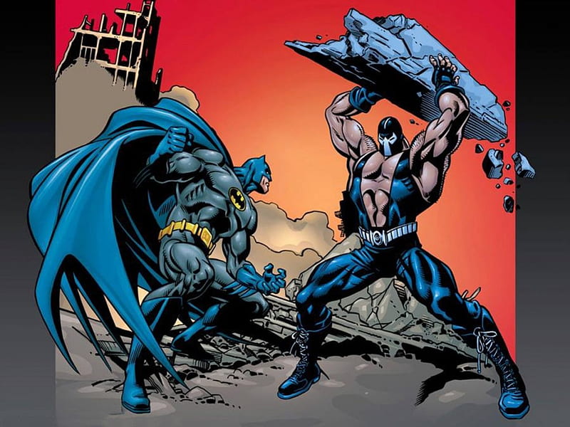 Batman Vs Bane, Batman, DC Comics, Comics, Bane, Superheroes, Villains, HD  wallpaper | Peakpx