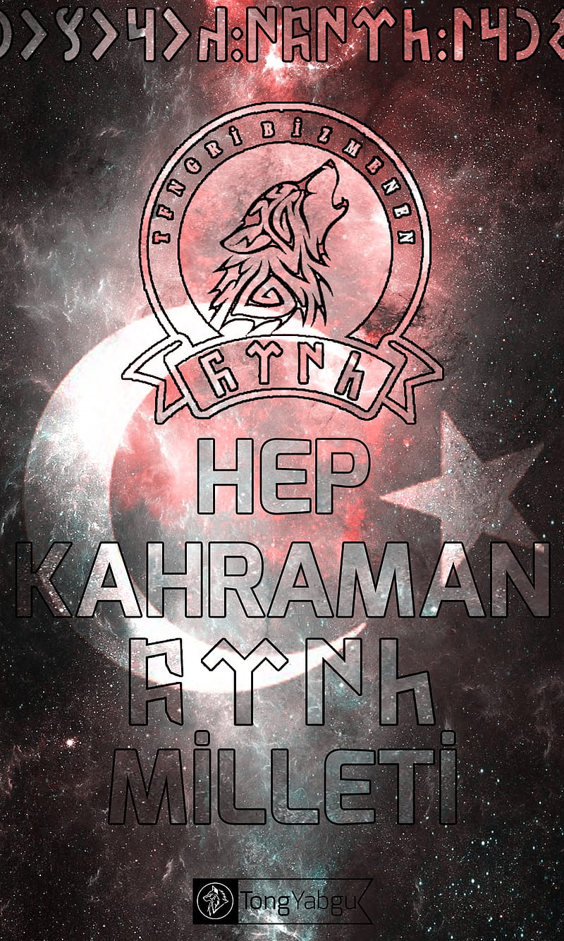 Kahraman, grafik, hep, milleti, tong, turk, HD phone wallpaper