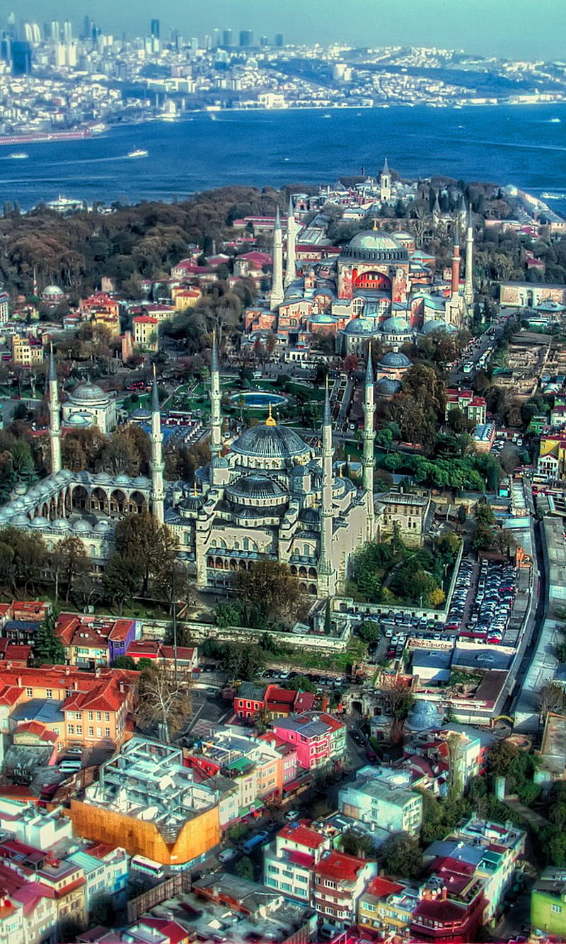 Istanbul, bonito, istanbul city, turkey, view, HD phone wallpaper
