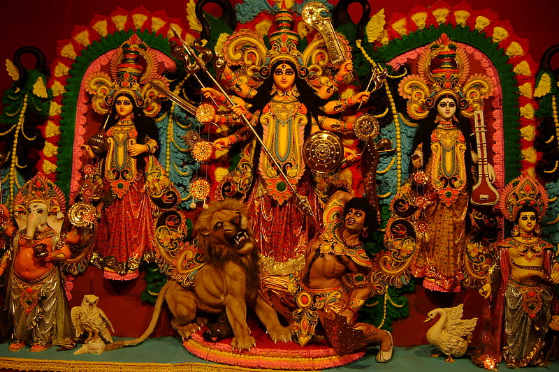 Goddess Durga, 2009, durga, puja, kolkata, HD wallpaper | Peakpx