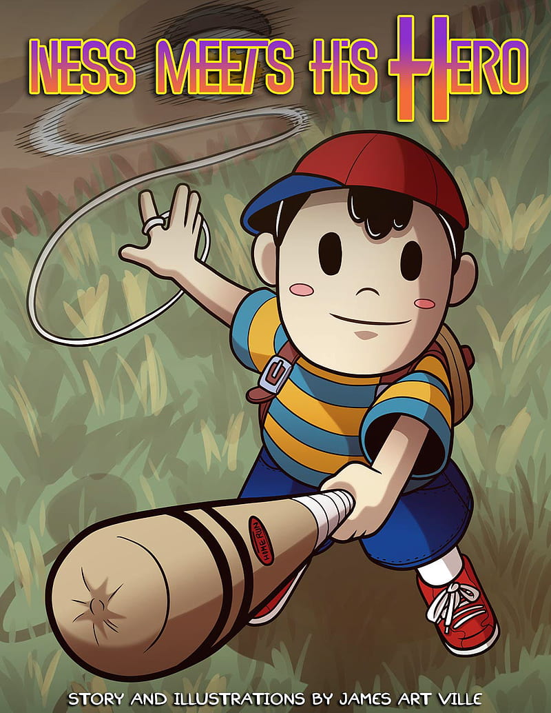 Ness Meets His Hero, Ness Earthbound, HD phone wallpaper