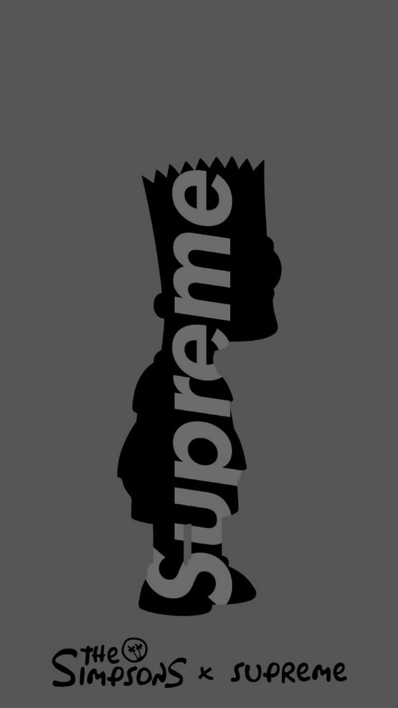 Bart simpson supreme, simpsons, surprme, HD phone wallpaper