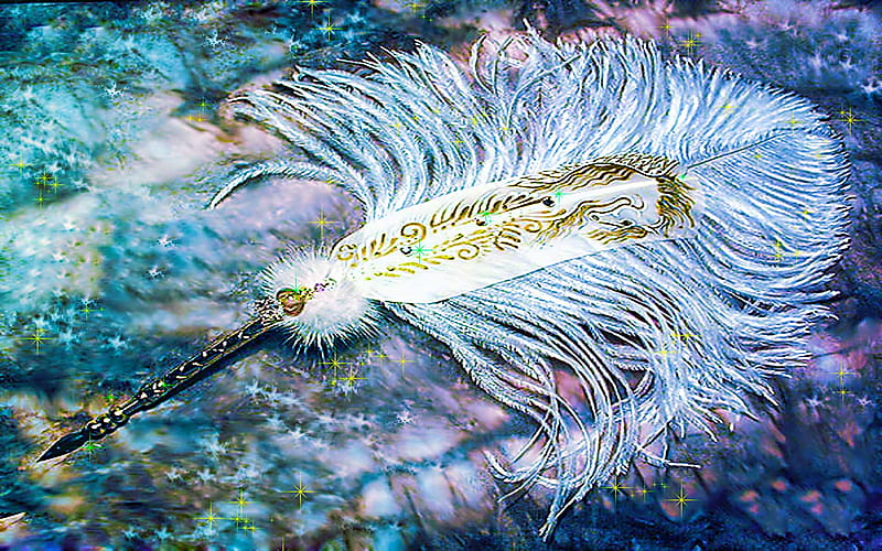 Feather Collections 2 of 13, sparkling, love you, caring, feather, beauty, abstract, loving, HD wallpaper