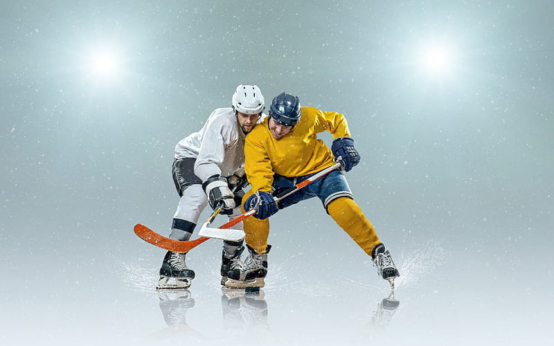 hockey concepts, ice, hockey stadium, hockey players, HD wallpaper