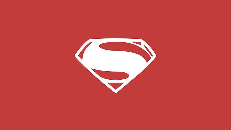Superman Minimalism Logo, superman, minimalism, logo, HD wallpaper