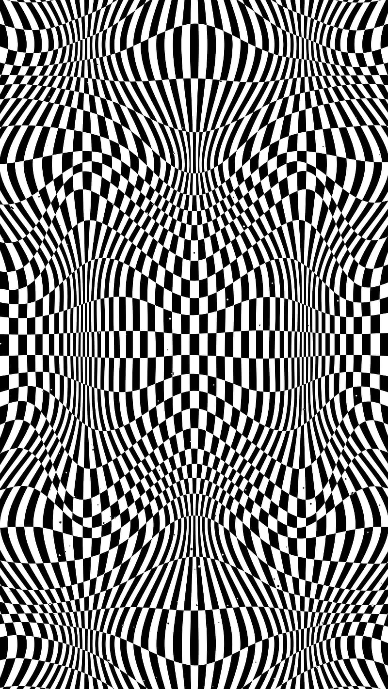Checkered moire II, Checkered, Divin, abstract, acid, background, black,  black-white, HD phone wallpaper | Peakpx