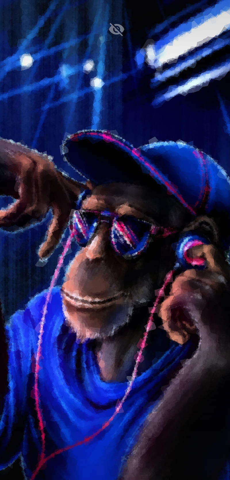 Monkey, black, chimp, chimpanzee, cool, god, no, super, HD phone wallpaper