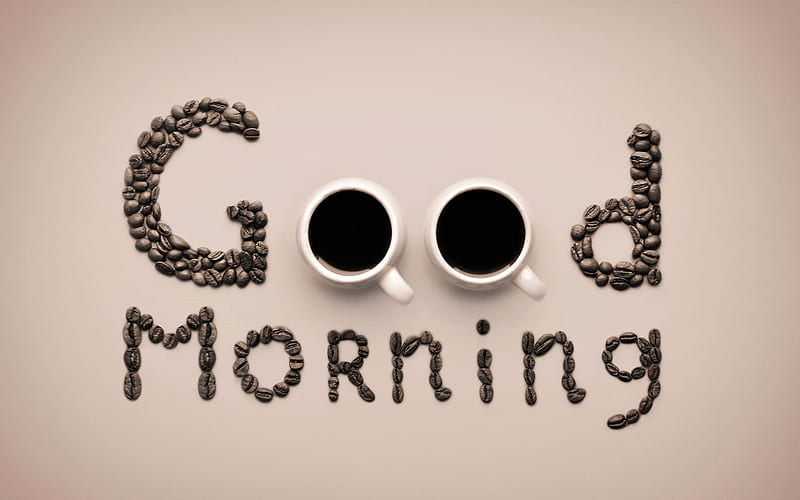 Good Morning Coffee, coffee, good-morning, HD wallpaper