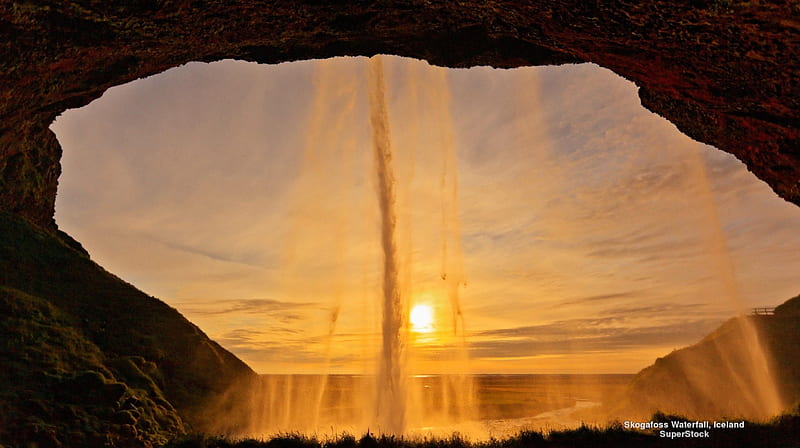 Skogafoss Waterfall,Iceland, waterfall, nature, world travels, Iceland, HD wallpaper