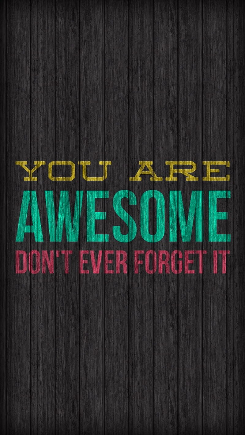 You are Awesome, HD phone wallpaper