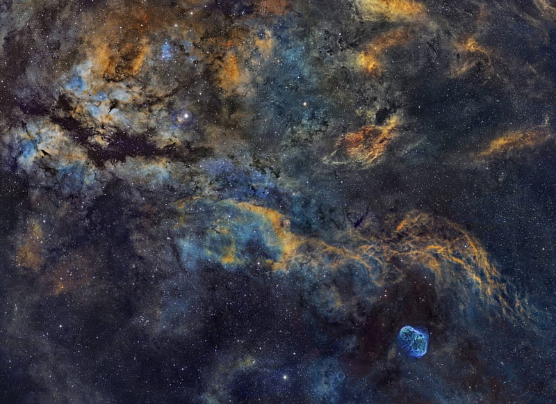 Central Cygnus Skyscape, stars, cool, space, fun, galaxies, HD wallpaper