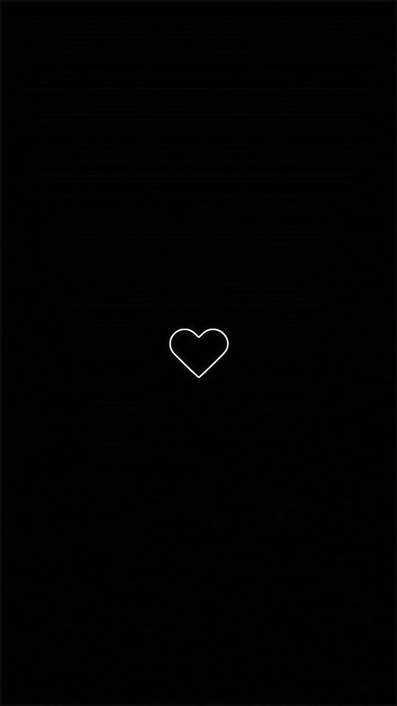 Black And White Love, Black Love, heart, black, white, HD phone ...
