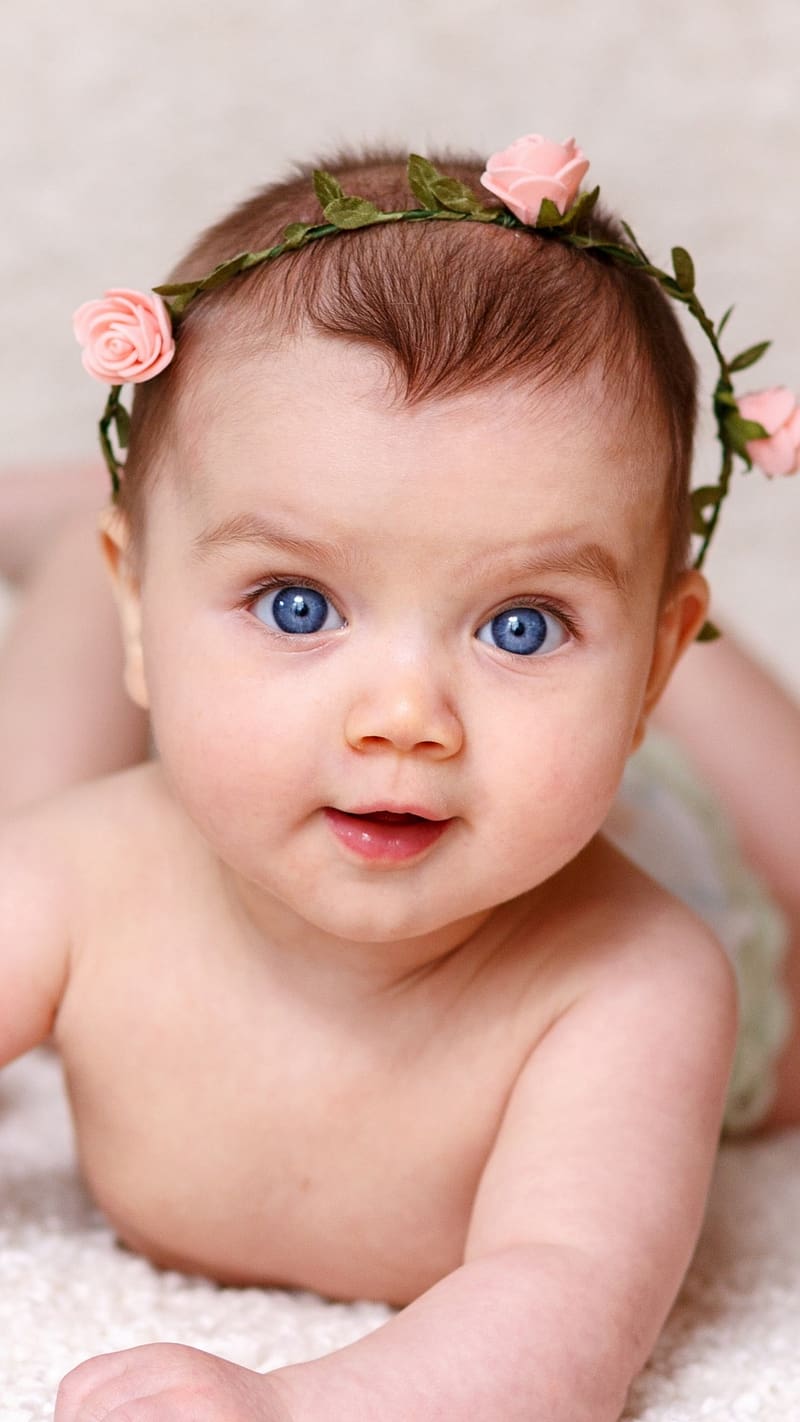Cute Baby Live, Rose Tiara, HD phone wallpaper