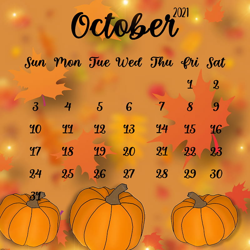 October 2021 calendar, ashley, beauty, HD phone wallpaper